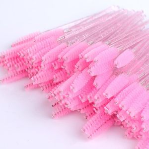 Outils 50pcs / 100pcs Applicateur à curlatés jetables brillantes Brosse de curleur Brosse de brosse Mascara Bouppe des sourcils Bouplades Brosses de bobines