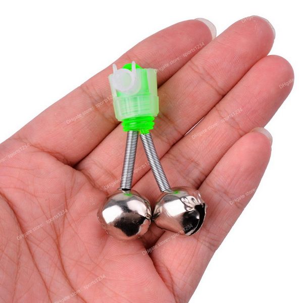 5pcs Fishing Bell Mote Alarms Rod de pêche Coup de pince à pêche Clip Clif