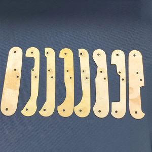 Gereedschap 8 Types Knife Diy Accessoire Brass Liners Voering Klemplaat Partitie voor 91 mm Zwitserse legermessen maken Vervangen Splint -onderdelen