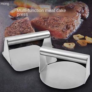 Gereedschap accessoires roestvrijstalen hamburger press antiaanval grill smashing bacon griddle hamburger schimmel keuken gereedschap koken