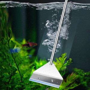 Gereedschap Aquarium Algen Remover Aluminium Roestvrij Staal Schraper Blade Aquarium Glas Waterplant Gras Reinigingsgereedschap Accessoires