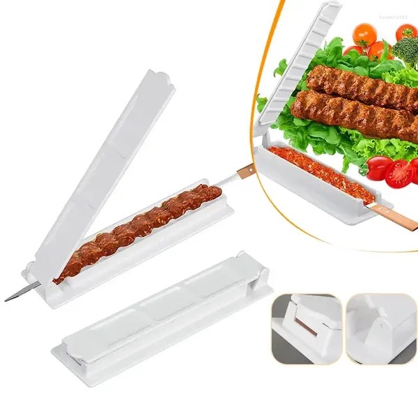 Outils Barbecue brochette moule Kebab presse fabricant en plastique manuel Kabob moule extérieur BBQ pour Kebabs turcs traditionnels