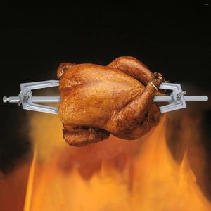 Herramientas BBQ de 11 pulgadas Accesorio de freidores de aire de pollo giratorios para cocción doméstica