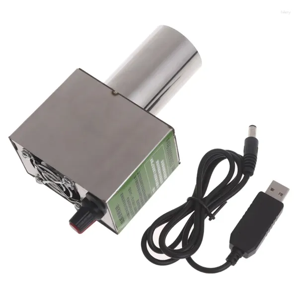 Herramientas ventilador de barbacoa PWM Blower 12x3.8cm 5V 2A Control de velocidad variable potenciada USB