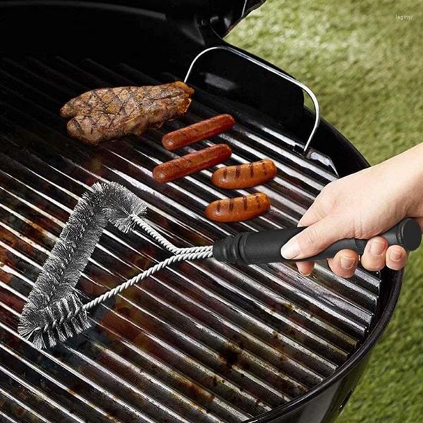 Outils Barbecue Grill Brosse De Nettoyage Barbecue Poils En Fil D'acier Inoxydable Barbecue Four Nettoyant Griller Accessoires