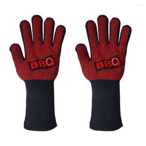 Outils Gants de gril barbecue Silicone à la chaleur Silicone Cuisine Cuisine Bargon Four