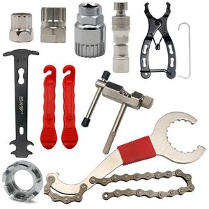 Outils Kits d'outils de réparation de vélo Règle de mesure de chaîne de vélo Extracteur de manivelle Extracteur Coupe-chaîne Dissolvant de volant d'inertie Pièces de réparation de cyclisme 231101