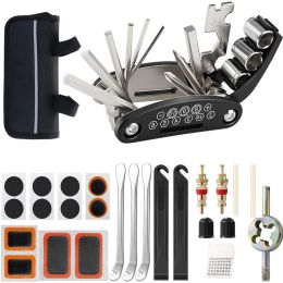 Tools Bicycle Repair Tools Kit Bike Accessories Multi -gereedschap Set met Pump Tyre Patch Portable Mountain Road Biketire Auto Tool Set