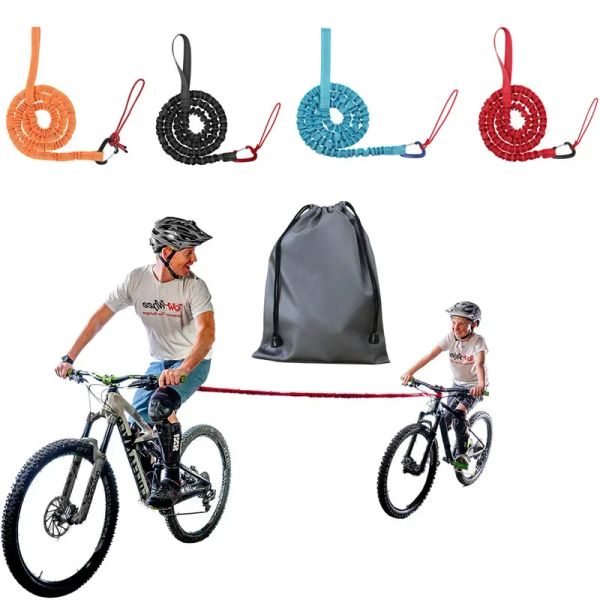 Outils Corde de remorquage de vélo Sangle de ceinture en plein air VTT Corde de traction de vélo VTT Parentenfant Corde de traction élastique Corde de traction Accessoire de vélo