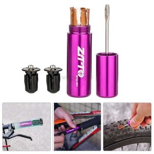 Herramientas para bicicleta, neumático sin cámara, Kit de reparación rápida, neumáticos para bicicleta de montaña o de carretera, sellador de punción, tira de goma, herramienta de perforación, manillar, extremo de barra oculto HKD230804