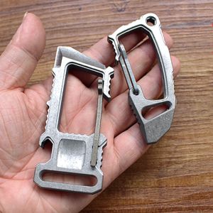 Gereedschap Grote flesopener van titaniumlegering Buiten EDC-gereedschap Sleutelhanger Titanium's multifunctionele koevoet