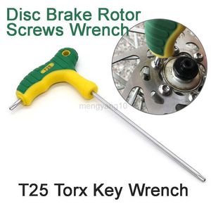 Gereedschap Fiets Schijfremrotor Schroeven Moersleutel T25 L-type Double-End Two Way Sabotagebestendige Torx Ster Inbussleutel Sleutelsleutel Schroevendraaier HKD230804