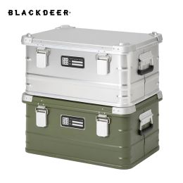 Herramientas BlackDeer 47L Aleación de aleación de aluminio Caja de almacenamiento para acampar al aire libre Mudanza de alta capacidad Casa de viaje de viaje Case portátil