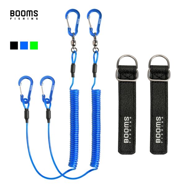 Outils Booms Fishing T02RB1 Pâchonne de pêche Boat Boat Kayak Paddle 2M Longe d'élasticité lourde pour les outils de pêche STRAP 4PCS / SET