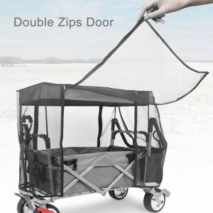 Gereedschap Bug Mesh Net Cover voor opvouwbare strand opvouwbare kinderwagen Wagon Cart Accessoires bijlage Opvouwbare zonnescherm voor kamperen