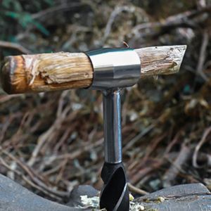 Gereedschappen Bushcraft Settlers Tool Hand Auger Lower Hout Boor Pin Handmatige gat Maker Multitool voor camping Bushcrafting Backpacking