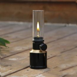 Herramientas Vela de linterna de gas para acampar con la luz de la luz de las velas de tanque vacío con lámpara de carpa de quemador de gas al aire libre