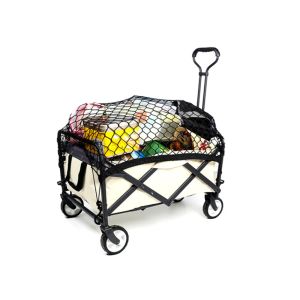 Gereedschap Ladingsnet voor vouwen trolley Cart Wagon Outdoor Camping Bagage Opslag Net Net Supermarkt Holder Auto Top Net Bag