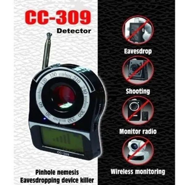 Outils CC309 Signal sans fil Détecteur de bande complète Hidden Camera Bug Finder Anti Spy Detector Anti Candid Camera Detector