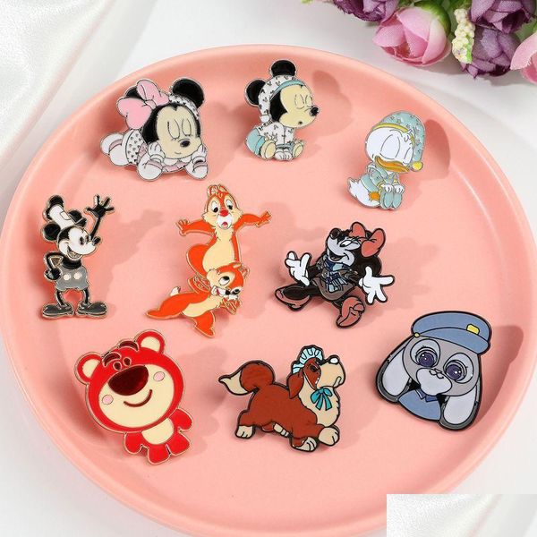 Outils Enfance Mouse Duck Cats Baby Girl Comic Elf Elf Emmel Pins Couvroises Games Hard Collection Cartoon Broche Drop Livraison Dhf9w Kids Otl9f