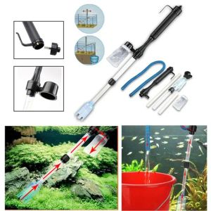 Outils propres Siphon filtre nettoyant poisson pour réservoir outils Aquarium batterie Siphon actionné