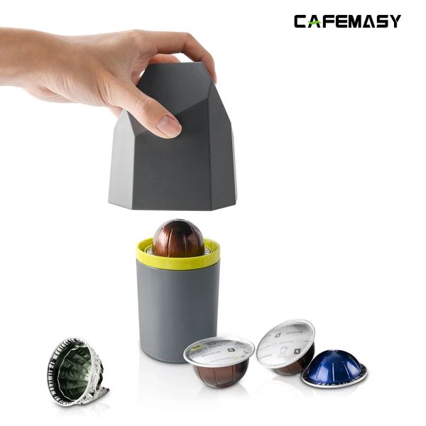 Outils Capsules de café recycler seau outil de recyclage Capsules Nespresso en aluminium Pod VertuoLine boîte de recyclage de Capsules de café en plastique