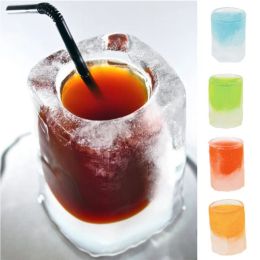 Tools Creative 4 Grids Ice Cube Tray Mold Cup Mold maakt Shot Glass Ice Mold Novelty Gifts Ice Tray Summer Drinking Kitchen Tool