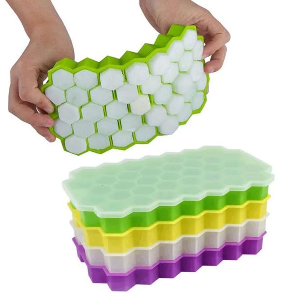 Outils Cube Play Ice Creative Honeycomb Moule de nourriture Grade Flexible Moules de silicone pour la queue de whisky