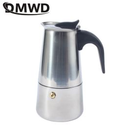Gereedschap DMWD Hot Koop 2/4/6/9 Cups Rvs Moka Espresso Latte Percolator Kachel top Koffiezetapparaat Pot
