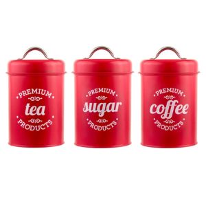 Gereedschap E56C Rode Smeedijzeren Thee Tin Pot Snoep Suiker Doos Kan Koffie Container voor CASE Opslag voor Tank voor Huishouden keuken