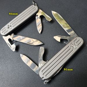 Gereedschap EDC Titanium Alloy Scale Kleepmes Holle papier Knippen kunstmes snijden mes uitpakken camping zak buiten gereedschap