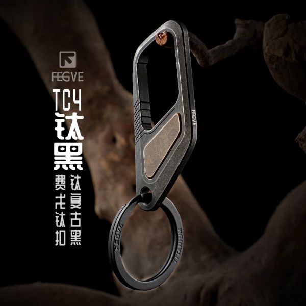 Outils Edctitanium Alloy Key Ring Keychain Car Pendant EDC Tool extérieur Men Femmes Luxury High Fend Cadeaux
