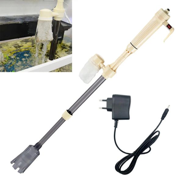 Herramientas Eléctricas para acuario, aspiradora de sifón, máquina para cambiar Tanque De Agua de peces, bomba de filtro de agua, herramienta de limpieza para lavadora de arena