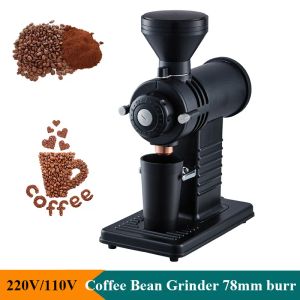 Outils moulin à café électrique Machine de table broyeur de grains de café frais 200W 78mm bavure usage domestique