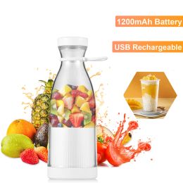 Gereedschap Elektrische sapcentrifuge Beker Draagbare blender Fruitmixer Sapcentrifuge USB Oplaadbare sinaasappelpers Keuken Smoothie-ijsmachine