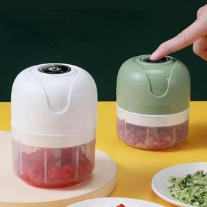 Outils électrique mini hachoir USB Mouleur à viande Masher Hine Sturdy Swury Crushed Ginged Ginger Vegetable Crusher Kitchen