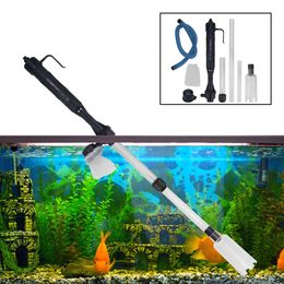 Pompe de changement d'eau électrique, outils, filtre d'aspiration sous vide, nettoyeur de gravier, outil de suppression des déchets, filtres, outils, tuyau d'aquarium de poisson