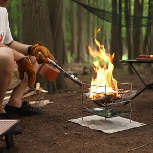 Gereedschap brandwerende handschoenen vlambestendige outdoor bbq barbecue warmte camping beschermend