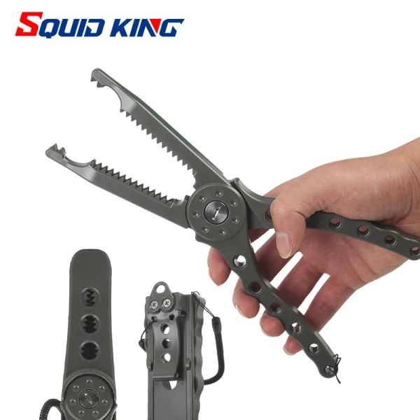 Outils Fish Lip Grabber Plier Contrôleur Grip Tackle Porte-pince Plamp Tongs Tangs Gripper Tackle Gear Tools With Hand Corde Carabiner