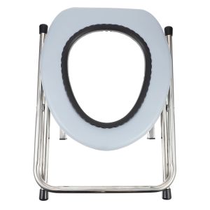 Herramientas Silla de baño plegable, taburete de inodoro portátil, orinal de acero inoxidable para el viejo Camping al aire libre, senderismo y viajes