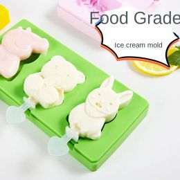 Outils de qualité alimentaire en silicone à base de couvercle à la crème glacée maison crème glacée à crème glacée popsicle popsicle moule de bricolage