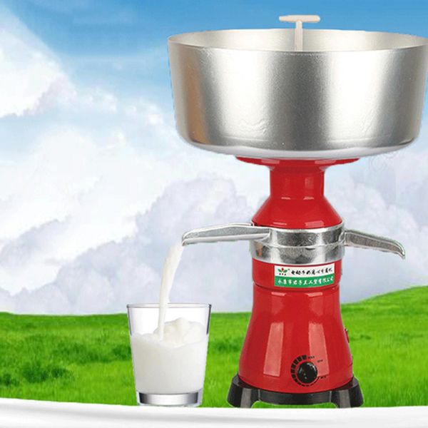 Separador centrífugo eléctrico de crema de leche fresca, utensilios de cocina de aluminio para leche desnatada, 110V, para cabras, vacas y leche