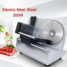 Herramientas Herramientas de vegetales de fruta 200W Cortero eléctrico Corte automático Corte de carne Beef Máquina de pan Máquina de acero inoxidable desmontable