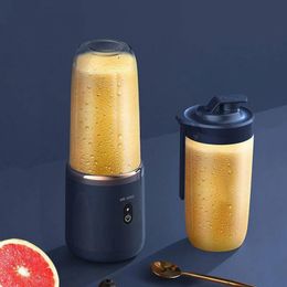 Outils Fruit Vegetable Tools 6 Blade Portable Juicer Cup 400ml USB Smoothie Blender Wireless Mini Charging Squeezer Food Mixer Ice Crush