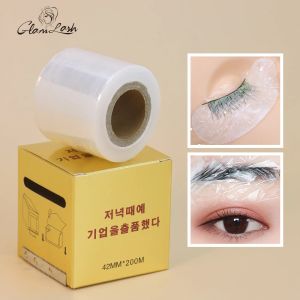 Tools Glamlash 200m Plastic Wrap Eye Gebruik Preserveermiddel Film Lash Remover Clear Professional False Wimels Extension Permanent