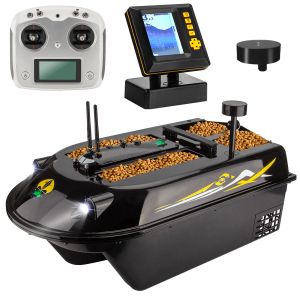 Outils GPS RC bateau à appâts de poisson, charge de 8kg avec télécommande de 600M, bateau à appâts de pêche en mer avec détecteur de poisson, accessoires de pêche