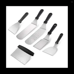 Herramientas kit de accesorios de plancha 6 piezas de parrilla para blackstone y barbacoa de acero inoxidable