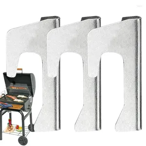 Outils Gilling Spacer Ensemble anti-chute triangulaire réutilisable de 3 accessoires de barbecue pour Garden Apartment Restaurant