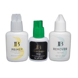 Gereedschap gratis verzending IB 10 ml ultra superlijm+ primer+ gel remover set wimpersextensies snel droge lange houding Korea lijm