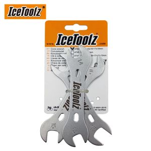 Outils Icetoolz 37x3 Cônes de vélo clés combo ensemble de vélos d'essieu de la moyeu de moyeu outils de réparation de clés 37A137B137C1